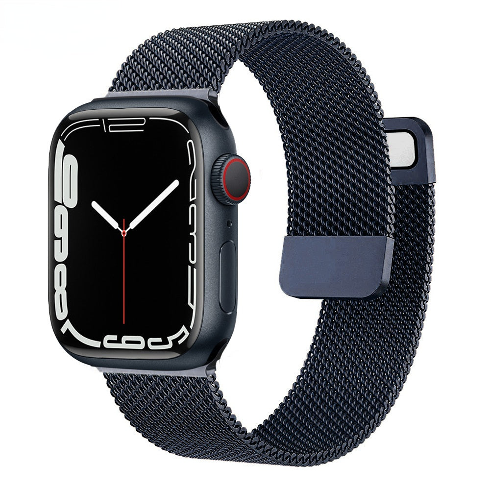 Milanese Loop Armband für Apple Watch Ultra 9 8 7 6 5 4 SE, 45mm 49mm 44mm 41mm 40mm | Premium Metall Magnetisches Armband, Doppelprofil für iWatch 3 42mm - Phone Heaven Zone