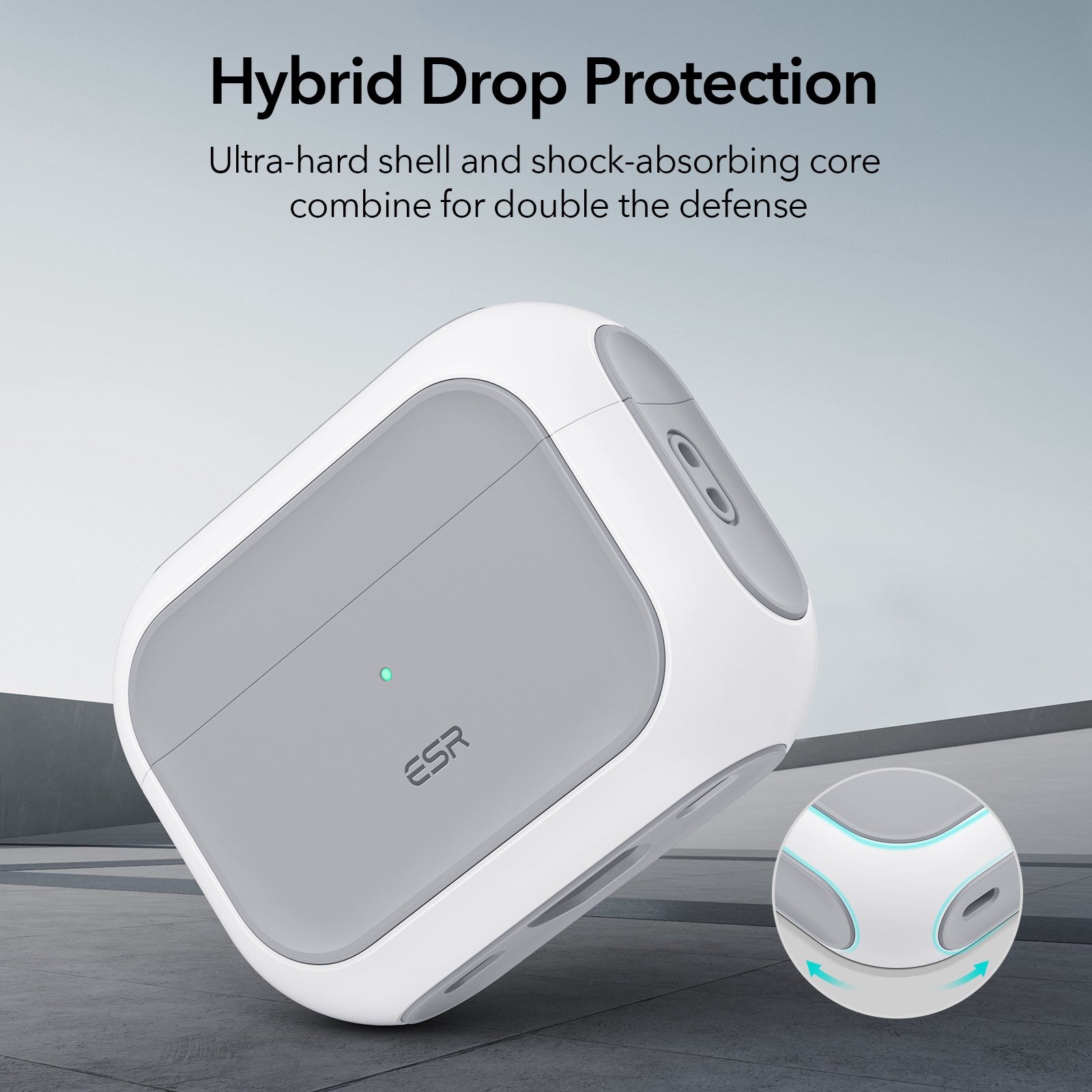 Premium MagSafe Case for Apple AirPods Pro 4/3/2/1 and Pro Series 2024/2022/2021/2019/2016  HaloLock Protective Cover | Orbit Hybrid Impact Protection | Durable, Compatible Case for AirPods Pro