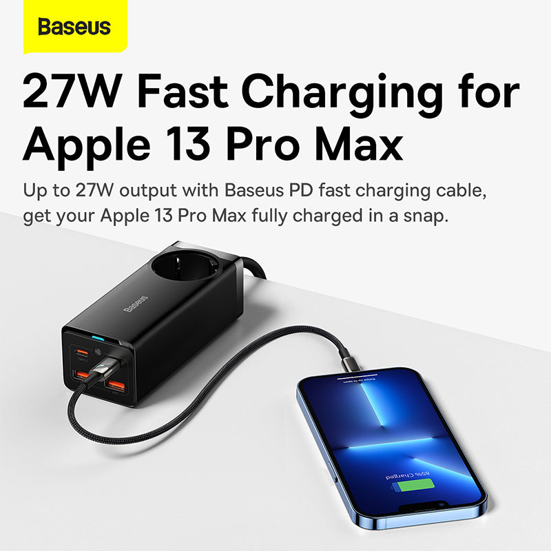 Premium 100W GaN3 Pro USB Charger Desktop Station - Type C PD QC Quick Charge 4.0 3.0 Fast Charging Smartphones, Apple iPhone, Samsung, iOS & Android