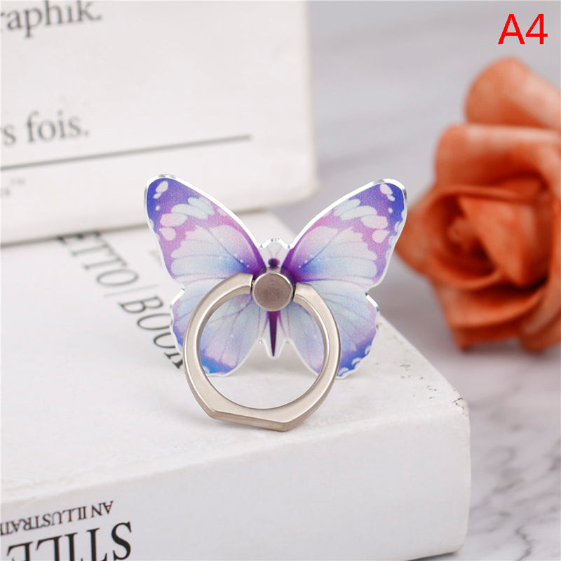 Premium Phone Stand Ring Buckle, Butterfly Cartoon, Cute & Creative: MagSafe Compatible for Smartphones, Apple iPhone, Samsung, iOS &amp; Android | Wholesale Ring Buckle Phone Stands