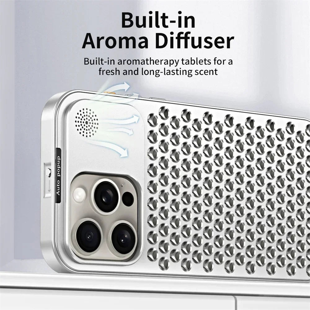 Premium Aluminium Apple iPhone Hülle | Luxus Case Metall Cover Stoßfest, Handyschutzhülle MagSafe 12/13/14/15 Pro Max Plus