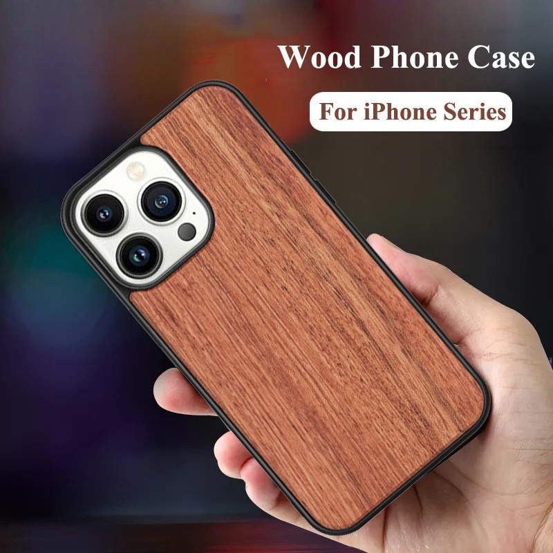 Premium Massivholz-Bambus stoßfeste Hardcover Luxus-iPhone-Hülle | MagSafe-Case, Rundumschutz & Kameralinsenschutz für Apple iPhone 17/17 Air, 16/16e, 15, 14, 13, 12 Pro Max, Pro, Plus & Mini Cover | Panzertasche & Stoßstangenabdeckung Handy-Schutzhülle