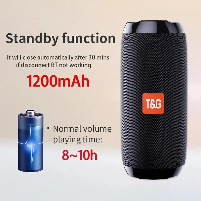 High-Quality Wireless Bluetooth Speaker: Small, Portable, with Loud Subwoofer, FM Radio, and TF Card Support | Compatible with Smartphone, Laptop, Tablet, PC, Apple iPhone, iPad, MacBook, iOS, Android, Samsung Tablet & More