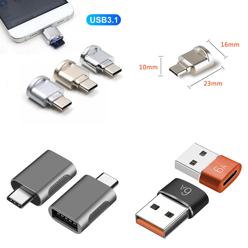 Premium USB-C to USB 3.0 Adapter, USB Type-C Female to USB Male for Macbook Air/Pro/M3/M2/M1: 16,14,13-inch | 2024/2023/2022/2020 Series , iPad Pro, iPhone, and Type-C Devices – Data Transfer