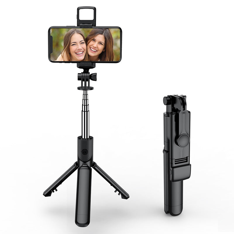 Premium Wireless Selfie Stick & Tripod Stand: For Apple iPhone 15/14/13/12/11 Pro Max/Plus/Mini, Android, Samsung, GoPro | Cameras, Smartphones, Apple iPhone, Samsung, iOS & Android - Stable Live Shooting | Limited Edition