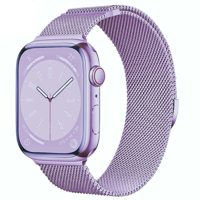 Milanese Loop Armband für Apple Watch Ultra 9 8 7 6 5 4 SE, 45mm 49mm 44mm 41mm 40mm | Premium Metall Magnetisches Armband, Doppelprofil für iWatch 3 42mm - Phone Heaven Zone