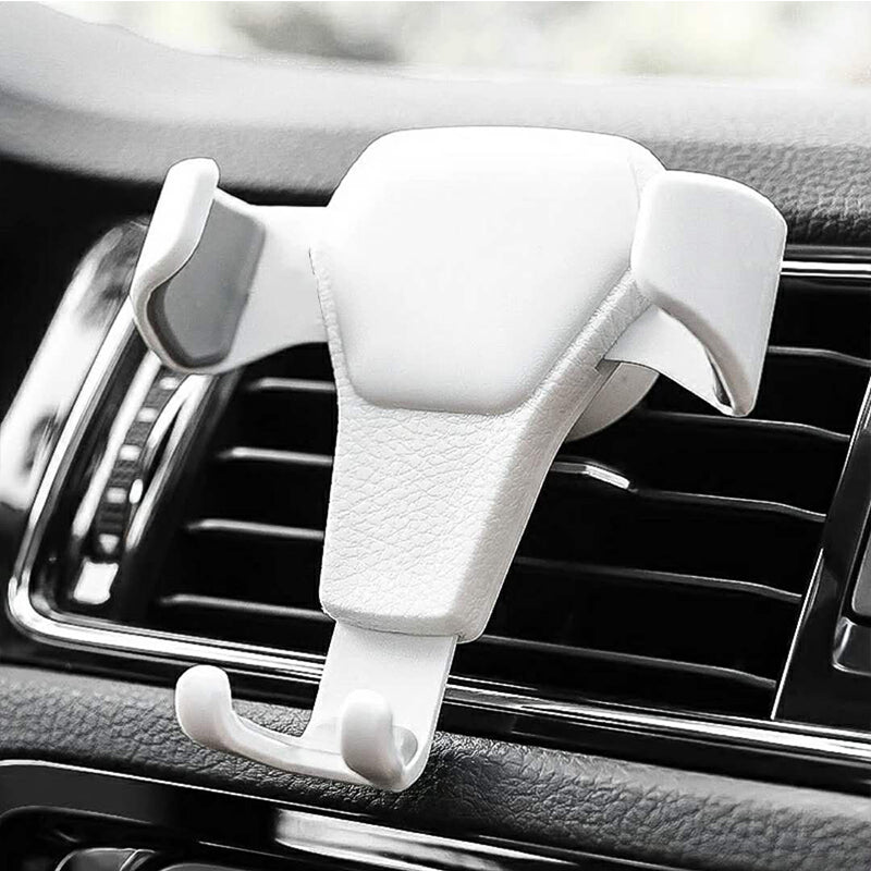 Premium Gravity Car Mount with Air Vent Phone Clip: Mobile Phone Holder, Compatible with Smartphones, Apple iPhone, Samsung, iOS &amp; Android & GPS Support