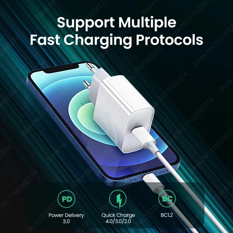 High-Quality USB Type C PD 20W Cable for Smartphones, Apple iPhone, Samsung, iOS & Android | Premium Fast USB C Cable for iPhone, Type C Charging Cable