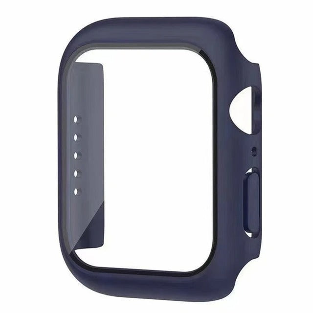 High-Quality Glass Cover Case for Apple Watch Series 10/9/8/7/6/5/4/3/2/1 & Ultra 2/1, SE: 2024, 2023, 2022, 2021, 2020, 2019, 2018, 2017, 2016 44mm, 40mm, 41mm, 45mm, 42mm, 38mm | Cover Display Protection Film Accessory