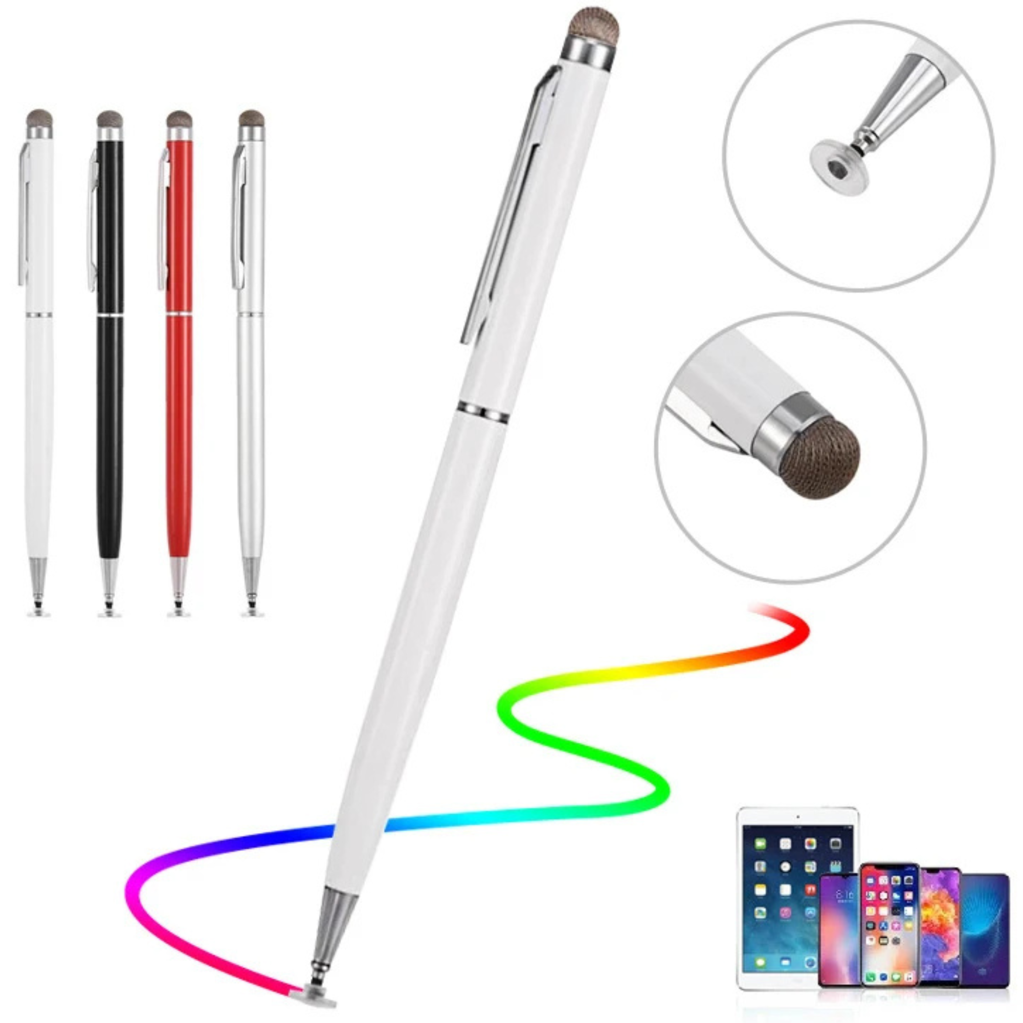 Hochwertiger 2-in-1 Stylus Stift Dicke Dünne Zeichnung,Kapazitiver Bleistift Android, Mobiles Bildschirm Touch