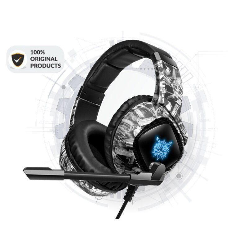 Premium Camouflage Gaming Headset/Headphones, Wired, Noise-Canceling, Microphone, for PC & Laptop, High-Quality Stereo Sound, Limited Edition