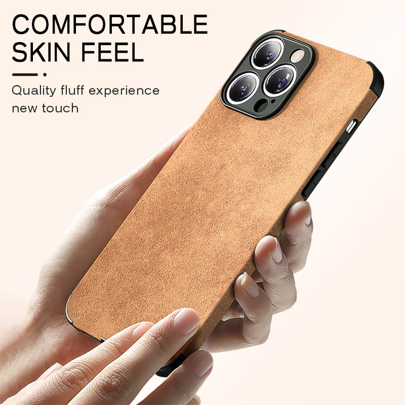 High-Quality Leather iPhone Case with Shockproof Camera Cover | MagSafe Compatible for Apple iPhone 16/15/14/13 Pro Max Plus Mini | Armor Protective Cover