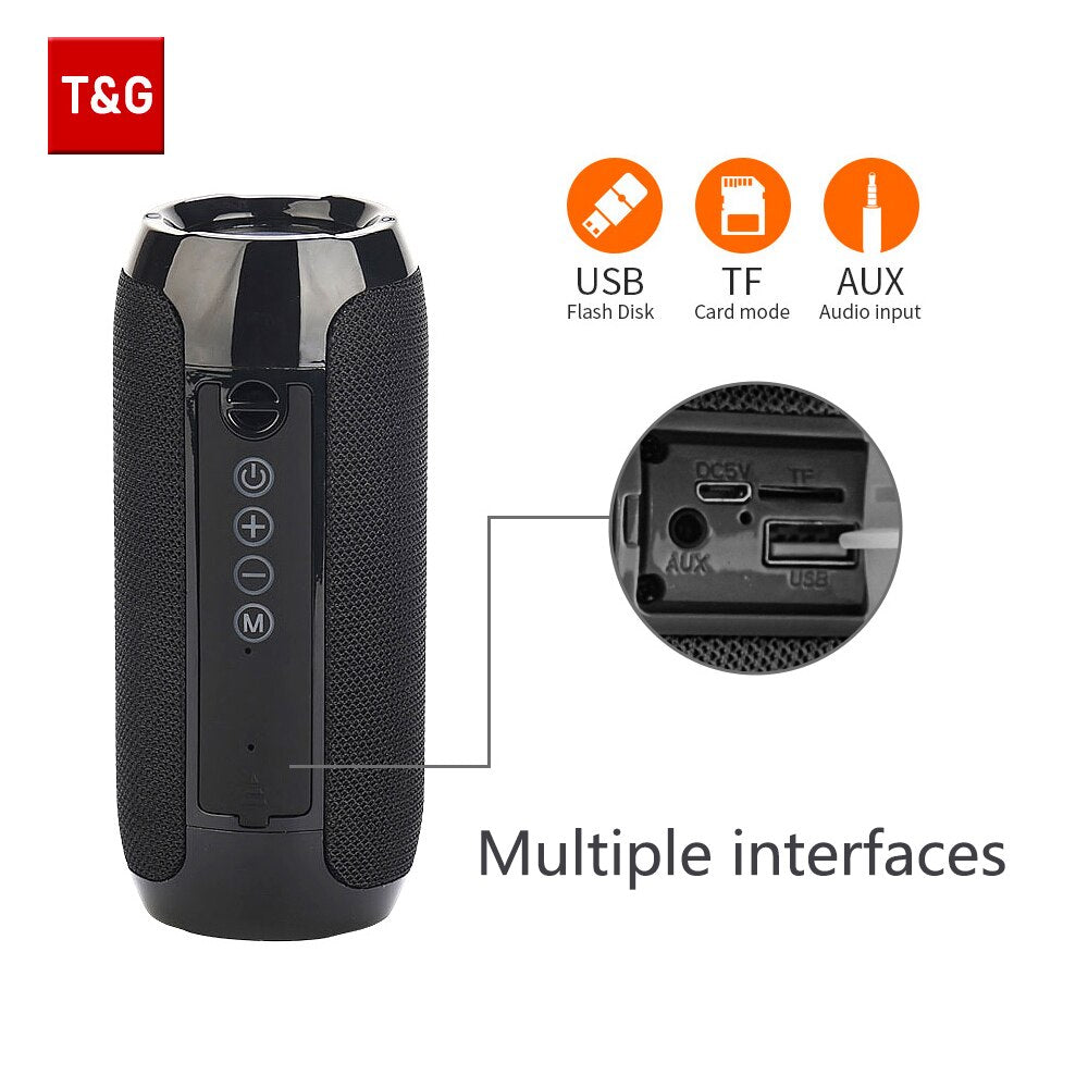 High-Quality Wireless Bluetooth Speaker: Small, Portable, with Loud Subwoofer, FM Radio, and TF Card Support | Compatible with Smartphone, Laptop, Tablet, PC, Apple iPhone, iPad, MacBook, iOS, Android, Samsung Tablet & More