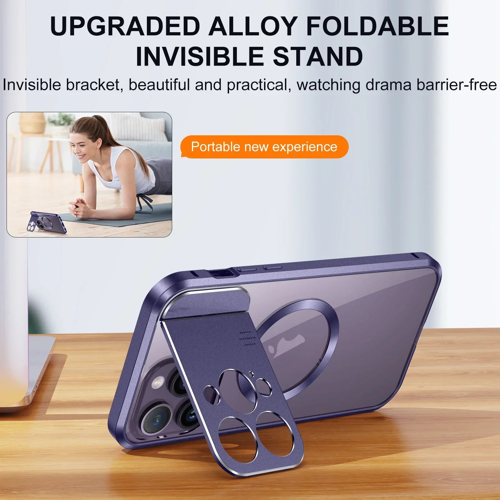 Premium iPhone Hülle MagSafe: Rundumschutz, Metallständer, magnetischer Kameraschutz | Aromatherapie, Unsichtbarer Objektivhalter | Case für Apple iPhone 17/17 Air, 16/16e, 15, 14, 13, 12 Pro Max Plus Mini | Stoßfest, Panzertasche, Stoßstangenabdeckung