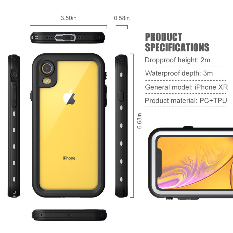 Premium IP68 Military-Grade Underwater Case with MagSafe for Apple iPhone 16/15/14/13/12 Pro Max, Plus, Mini - Waterproof for Diving and Swimming | 360° Full Protection Cover, Magnetic Adsorption | Stylish Armor Shockproof Camera Protection