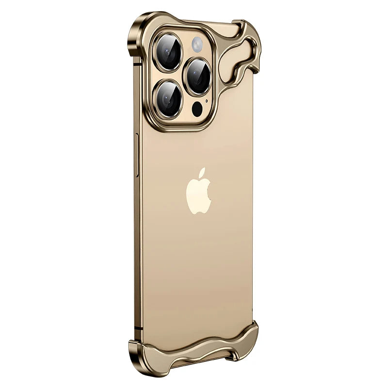 Premium Ultra-Thin Magnetic Frameless Metal Aluminium Alloy Bumper, Shockproof iPhone Case | MagSafe 360-Degree Protection & Camera Lens Cover for Apple iPhone SE (3&2 Gen), 12 Mini, 11 Pro/Max, 11, XS/Max, XR, X, 8/Plus, 7/Plus, 6S/Plus, 6/Plus, 5S, 5