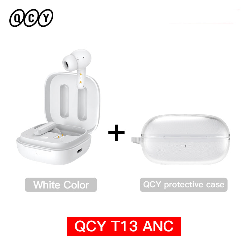 QCY T13 ANC Hochwertiges Kabelloser Kopfhörer Bluetooth 5.3 TWS mit Geräuschunterdrückung und 4 Mikrofonen, ENC In-Ear