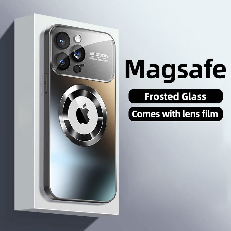 Luxury Matte Magnetic iPhone Case with Glass Lens Camera Protection | Shockproof & MagSafe Compatible | Armor Protective Cover for Apple iPhone 16/15/14/13/12 Pro Max Plus Mini | Limited Edition