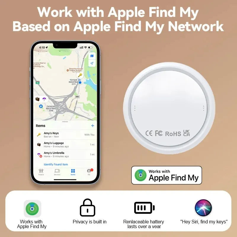 Premium Bluetooth-GPS-Tracker als Alternative zu Apple AirTag  Verlorenes mit unserer App finden  Ferngesteuerter