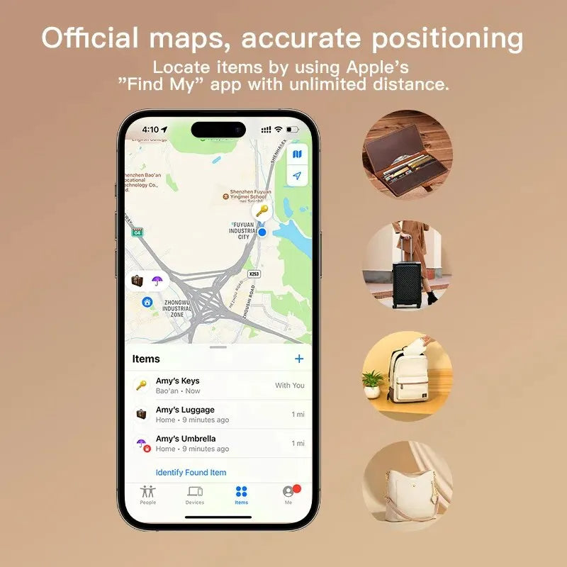 Premium Bluetooth-GPS-Tracker als Alternative zu Apple AirTag  Verlorenes mit unserer App finden  Ferngesteuerter