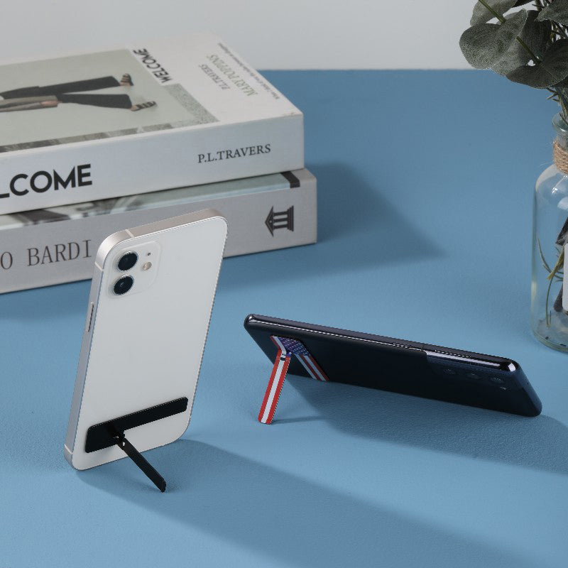 Premium Ultra-Thin Mini Metal Folding Phone Stand: Invisible, Portable Holder for Smartphones, Apple iPhone, Samsung, iOS &amp; Android, Xiaomi | Limited Edition