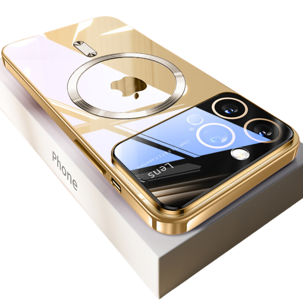 Luxus Ultra-Dünne Magsafe Magnetische Klare iPhone Hülle | Stoßfest, Transparenter Kameralinsenschutz, Kratzfest, Kabelloses Laden & Hartes PC Glas - Phone Heaven Zone