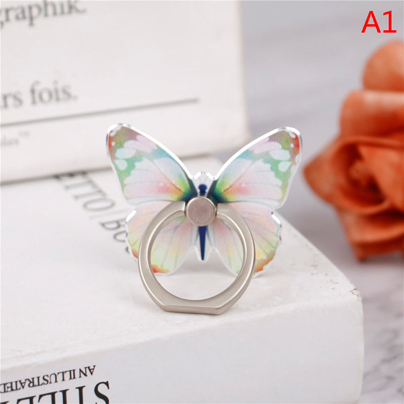 Premium Phone Stand Ring Buckle, Butterfly Cartoon, Cute & Creative: MagSafe Compatible for Smartphones, Apple iPhone, Samsung, iOS &amp; Android | Wholesale Ring Buckle Phone Stands