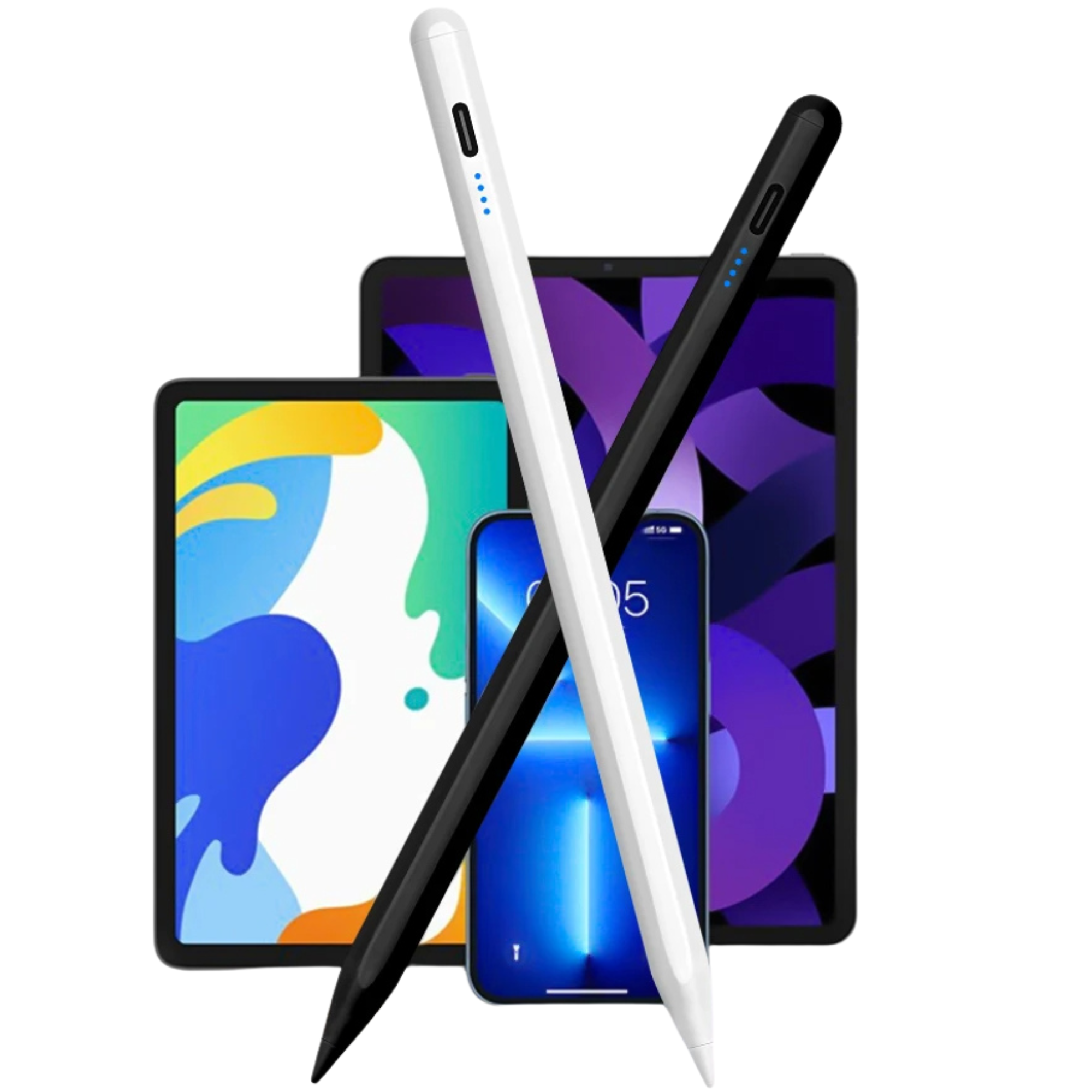 Premium Universaler Stylus für Tablet & Handy Touch Stift Apple iOS, Android & Windows, iPad & Xiaomi Huawei