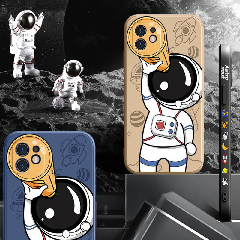 Hochwertige Astronauten-Lanyard iPhone-Hülle