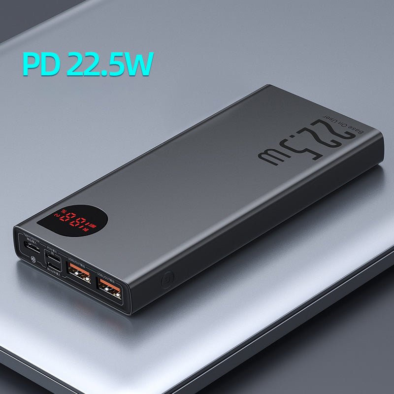 Premium 10000mAh Power Bank with 22.5W PD Fast Charger – Portable Charger for Smartphones, Apple iPhone, Samsung, iOS & Android , Earbuds, Android, Samsung, Xiaomi