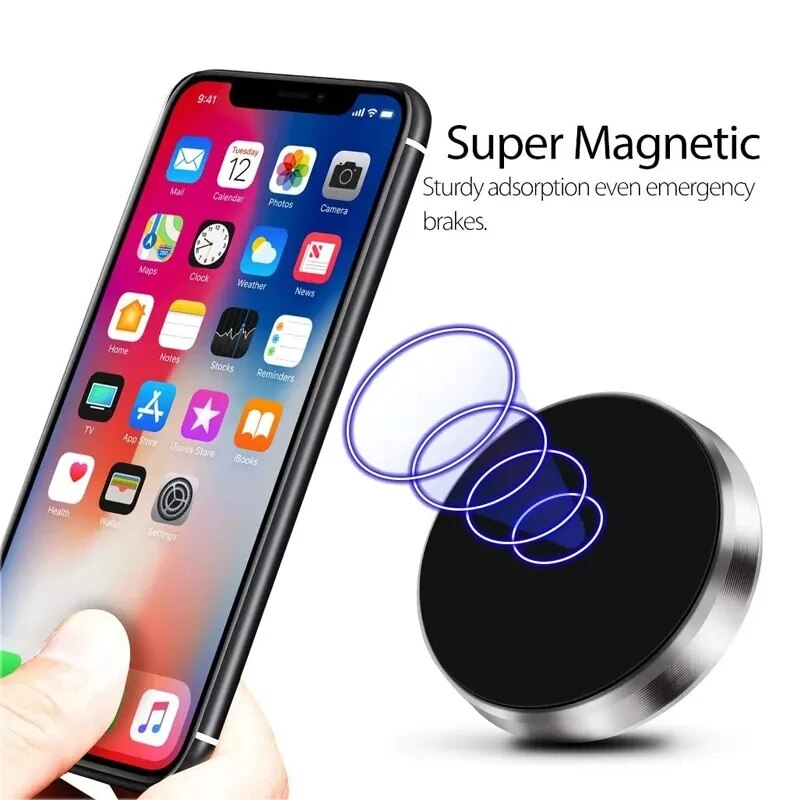 Professional Magnetic Universal Car Phone Holder, Premium Dashboard & Wall Magnet, Compatible with Smartphones, Apple iPhone, Samsung, iOS &amp; Android Huawei & Android