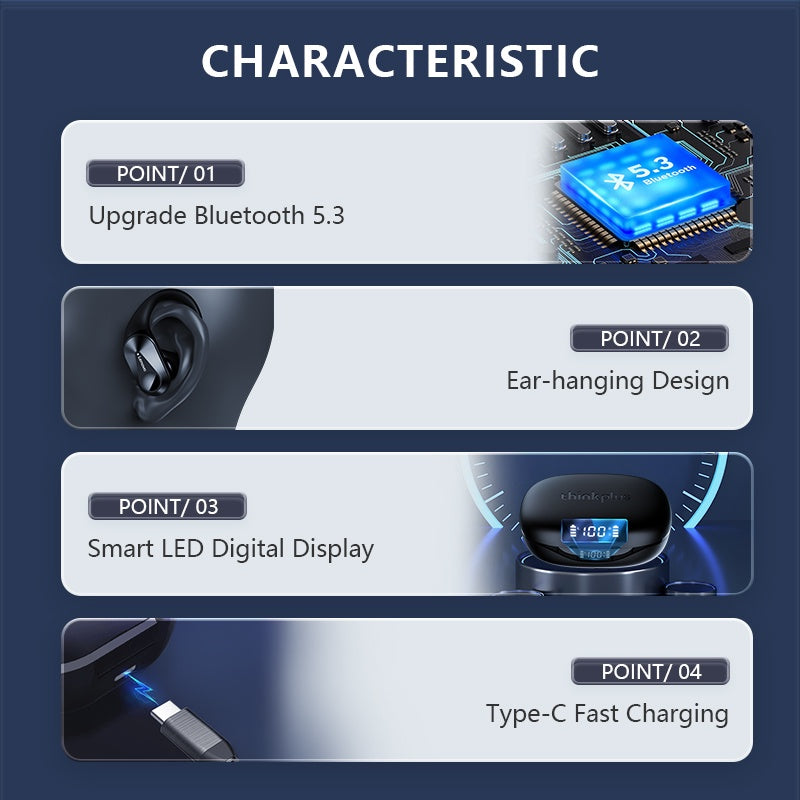 Lenovo LP75 Premium Bluetooth 5.3 Headphones TWS Wireless Sport LED Digital Display HiFi Stereo Noise Cancelling Gaming Earbuds | Limited Edition