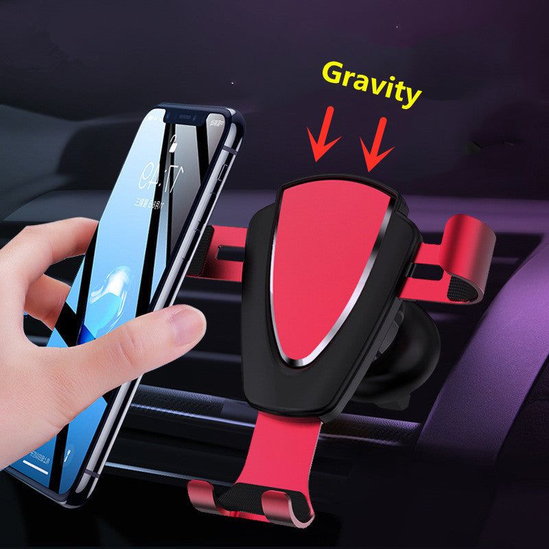 Premium Gravity Car Mount with Air Vent Phone Clip: Mobile Phone Holder, Compatible with Smartphones, Apple iPhone, Samsung, iOS &amp; Android & GPS Support