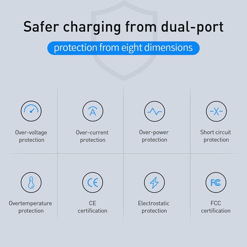 Ladegerät USB C - Schnellladung Smartphones iPhone, iOS, Xiaomi, Samsung, Huawei & Android - mit 3 USB & 1 Type-C Anschluss